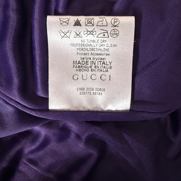 Gucci Plum Purple Tank top with Gucci Gold hardware -cp - Picture 4 of 10